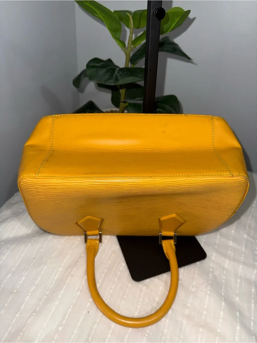 Louis Vuitton Yellow Epi Leather Satchel